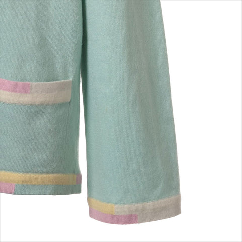 CHANEL COCO Button 99C cashmere  P12361W02485 Size:38 cardigan green WS15021