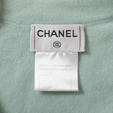 CHANEL COCO Button 99C cashmere  P12361W02485 Size:38 cardigan green WS15021