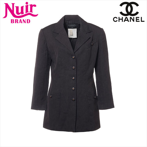 CHANEL COCO Button Tailored Jacket gray WS15023