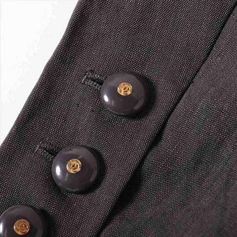 CHANEL COCO Button Tailored Jacket gray WS15023