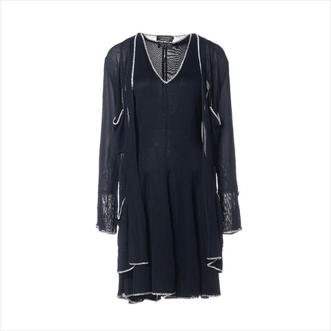 CHANEL COCO Button Setup suit Navy WS15024