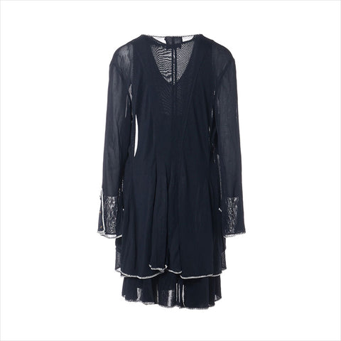 CHANEL COCO Button Setup suit Navy WS15024