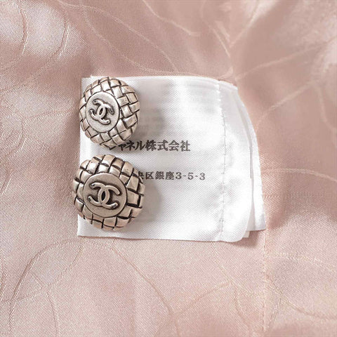 CHANEL COCO Button 06C Rayon x Silk P27798V16935 Tweed Size:40 Jacket pink WS15025