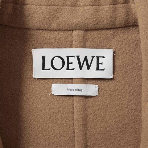 LOEWE Wool x cashmere long coat H2271050SL Size:44 coat beige WS15026