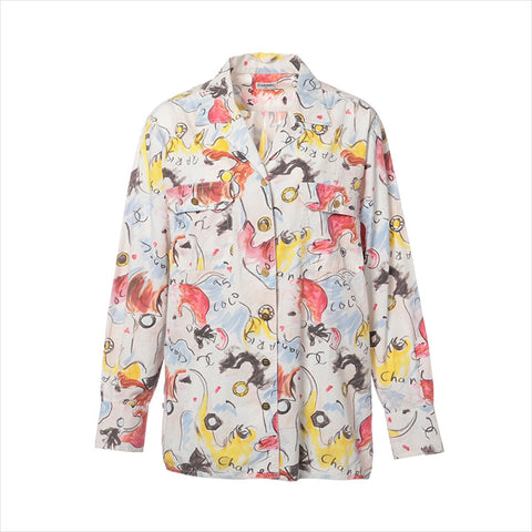 CHANEL COCO Button Long sleeve shirt multicolor WS15027