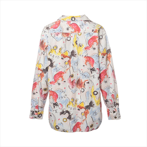 CHANEL COCO Button Long sleeve shirt multicolor WS15027