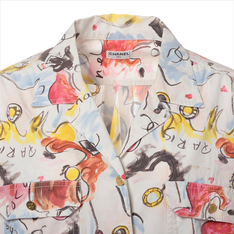 CHANEL COCO Button Long sleeve shirt multicolor WS15027