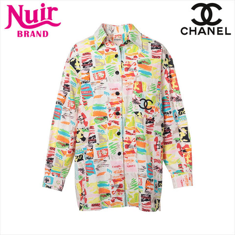 CHANEL COCO Button Size:42 Long sleeve shirt multicolor WS15028