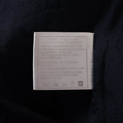 CHANEL 07A Cotton x Linen Jacket P31329V20543 Tweed Size:38 Jacket Navy WS15031