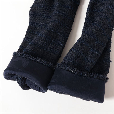 CHANEL 07A Cotton x Linen Jacket P31329V20543 Tweed Size:38 Jacket Navy WS15031