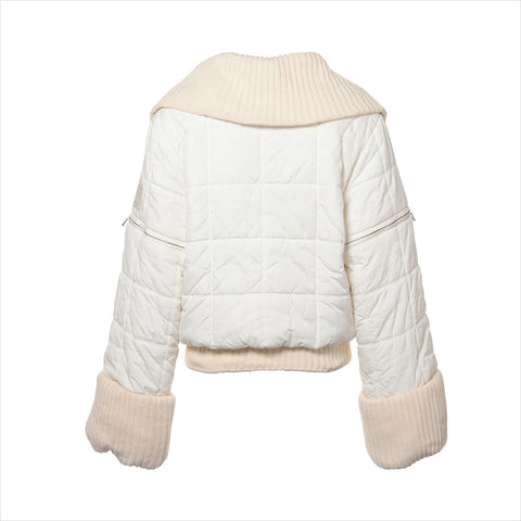 シャネル CHANEL スポーツ ココマーク 00A ナイロン 中綿ジャケット P16398W02678 袖取り外し可能 Size:36 ジャケット ホワイト WS15032