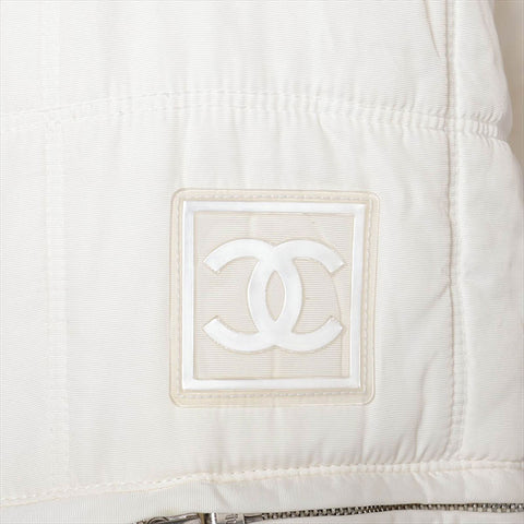 シャネル CHANEL スポーツ ココマーク 00A ナイロン 中綿ジャケット P16398W02678 袖取り外し可能 Size:36 ジャケット ホワイト WS15032