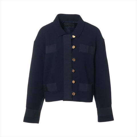 シャネル CHANEL ガブリエルボタン ジャケット ネイビー WS15034