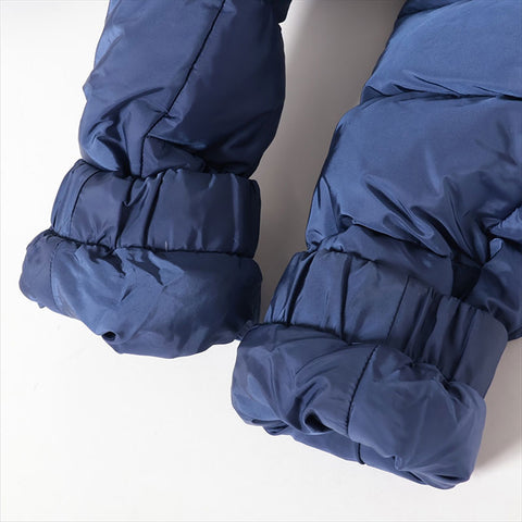 PRADA Triangle logo 18AW nylon down jacket 29X544 detachable hood Size:42 Jacket Navy WS15037