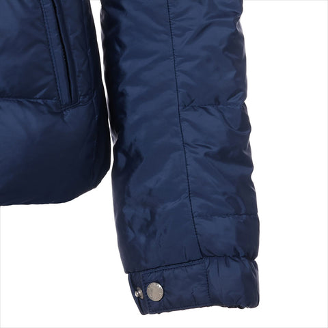 PRADA Triangle logo 18AW nylon down jacket 29X544 detachable hood Size:42 Jacket Navy WS15037