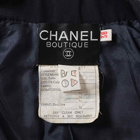 CHANEL COCO Button Patch Size:38 Jacket black WS15038