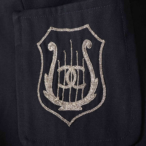 CHANEL COCO Button Patch Size:38 Jacket black WS15038