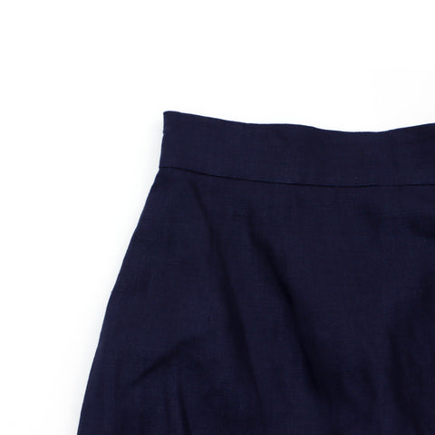 CHANEL suit jacket skirt setup Navy WS1504