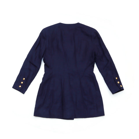 Chanel -Anzug -Jacke Rock Sorte Navy WS1504
