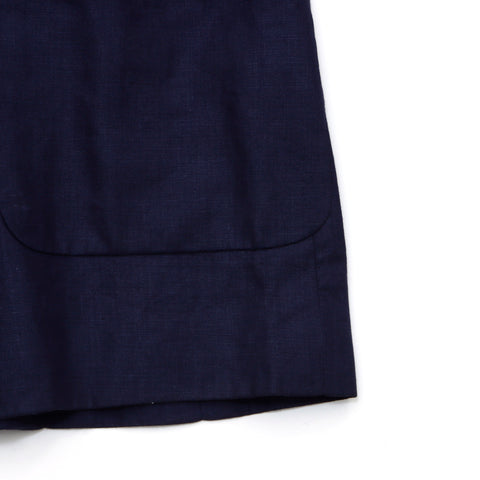 CHANEL suit jacket skirt setup Navy WS1504