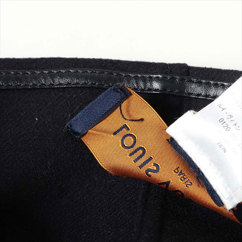 LOUIS VUITTON Wool x Angora FFC058UGC Monogram Size:36 poncho wool black WS15050
