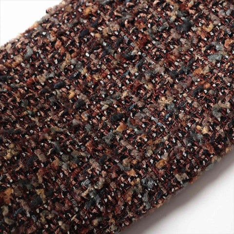 CHANEL COCO Button Wool x Rayon Jacket Tweed Jacket Brown WS15051