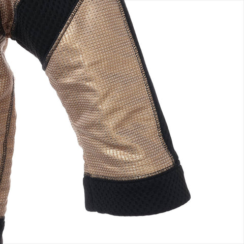 CHANEL Sports COCO Mark 07P Cotton x Nylon P30755W03927 Cropped Size:38 No color jacket Gold x Black WS15052