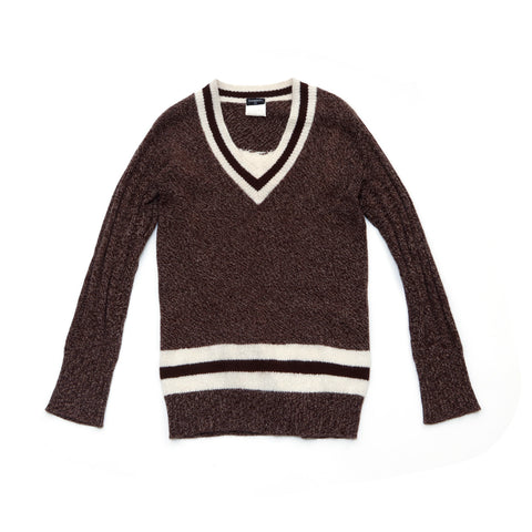 Chanel Chanel Pullover Coco Mark Strickbraun WS1505