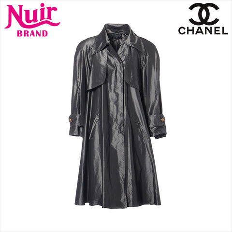 CHANEL 1990s Long coat gray WS15066