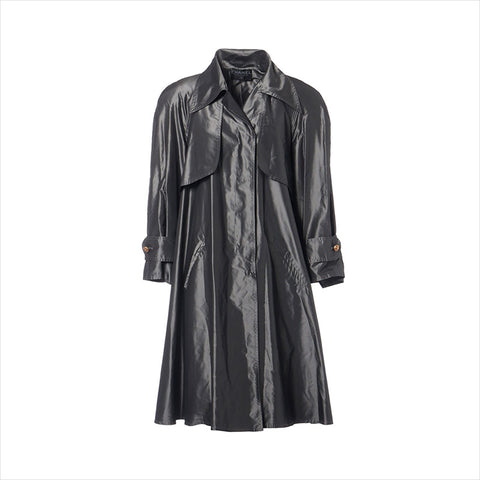 CHANEL 1990s Long coat gray WS15066