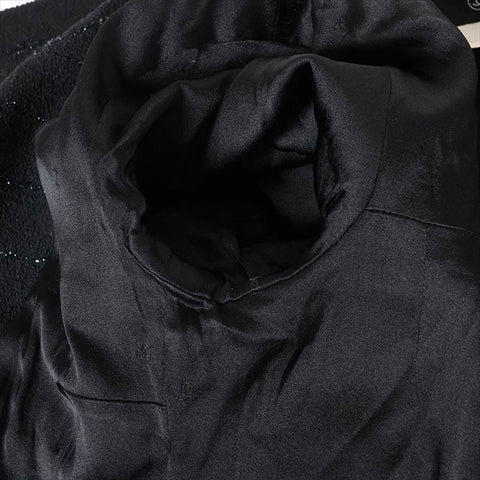 CHANEL 95A Wool x Nylon Suit PO5438 Fake Pearl Size:38 setup black WS15068