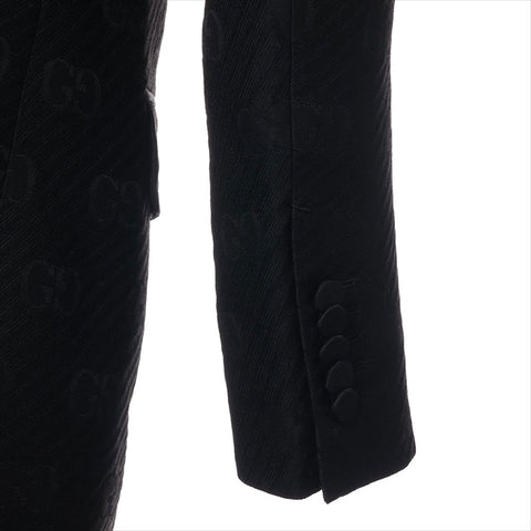 GUCCI Wool x Silk 625325 Size:52 tailored jacket black WS15069