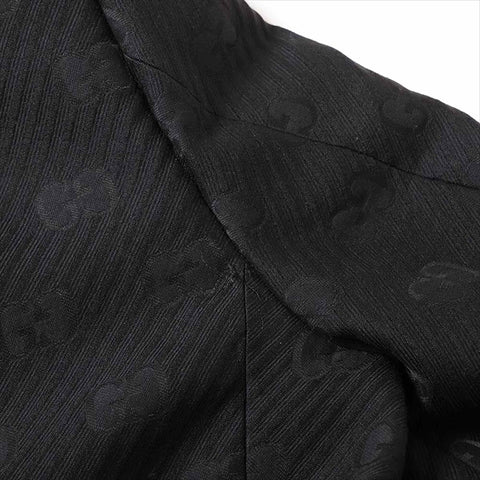 GUCCI Wool x Silk 625325 Size:52 tailored jacket black WS15069
