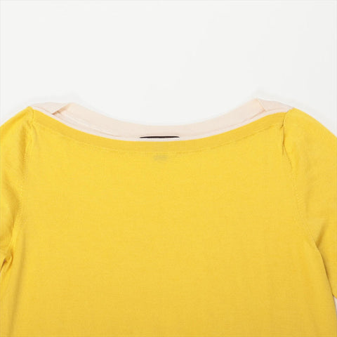 LOUIS VUITTON 14Stainless Steel Wool x Cashmere RW141W Size:M knit yellow WS15072