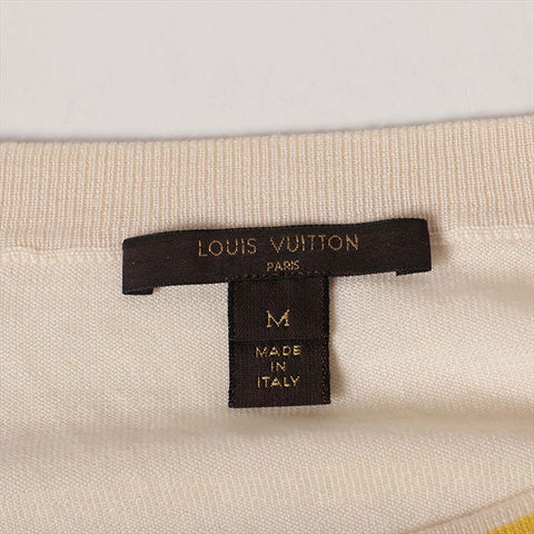 ルイ・ヴィトン LOUIS VUITTON 14SS ウール×カシミヤ  RW141W Size:M ニット イエロー WS15072