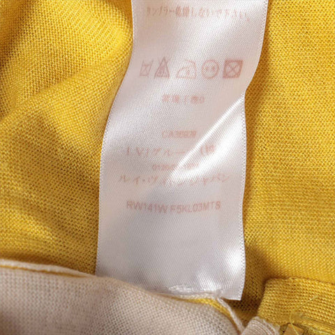 LOUIS VUITTON 14Stainless Steel Wool x Cashmere RW141W Size:M knit yellow WS15072