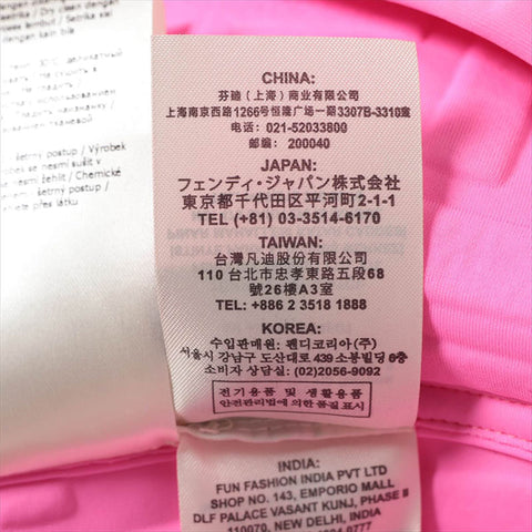 FENDI x Nicki Minaj Zucca 2019 Polyester x Polyurethane FDA709 one belt Size:38 one piece pink WS15073