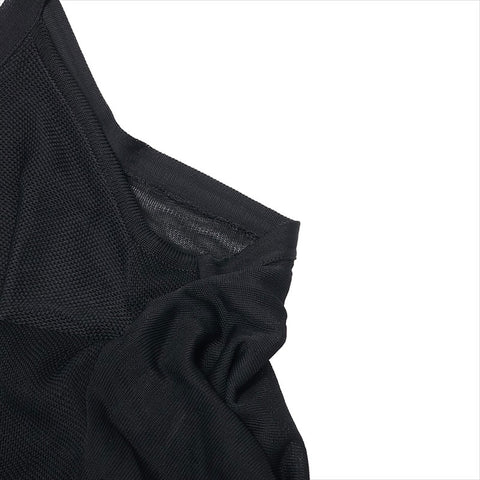 CHANEL COCO Mark 09P Rayon Swimsuit P35184K02032 Size:34 one piece black WS15074