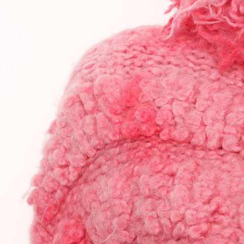 CHANEL Alpaca Wool COCO Button Size:36 Jacket pink WS15075