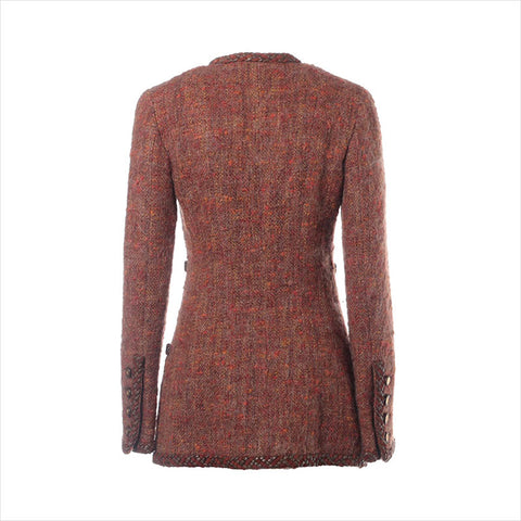 CHANEL COCO Button Jacket Brown WS15076