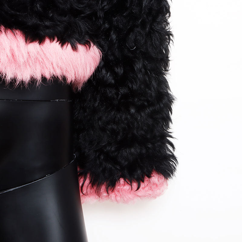 シャネル CHANEL 2021 21K CHANEL シャネル ラム ファー 毛皮 ココ  