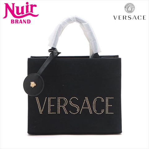 Versace Logo Canvas 2WAY Sac à main noir WS15083