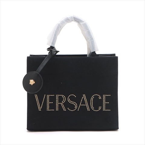 Versace Logo Canvas 2WAY Sac à main noir WS15083
