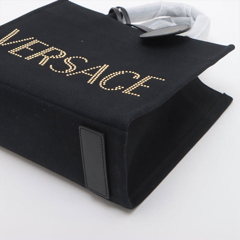 Versace Logo Canvas 2WAY Sac à main noir WS15083