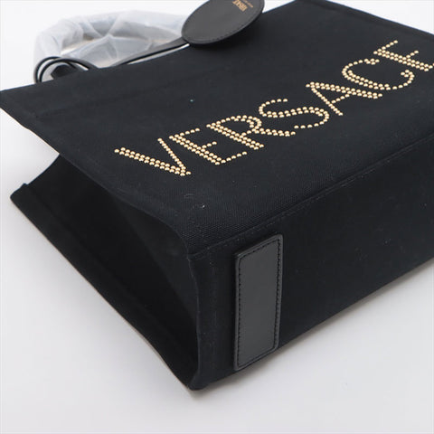 Versace Logo Canvas 2WAY Sac à main noir WS15083