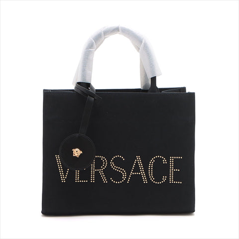 Versace Logo Canvas 2WAY Sac à main noir WS15084