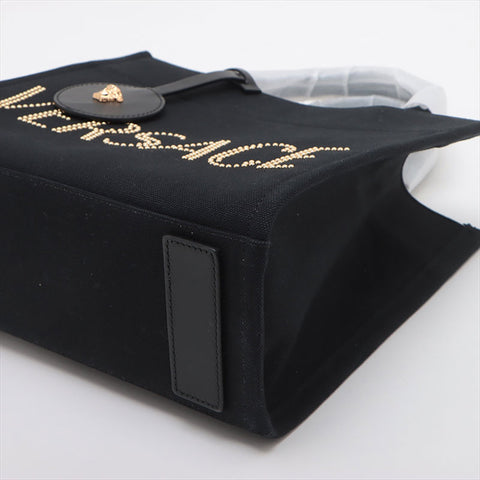 Versace Logo Canvas 2WAY Sac à main noir WS15084