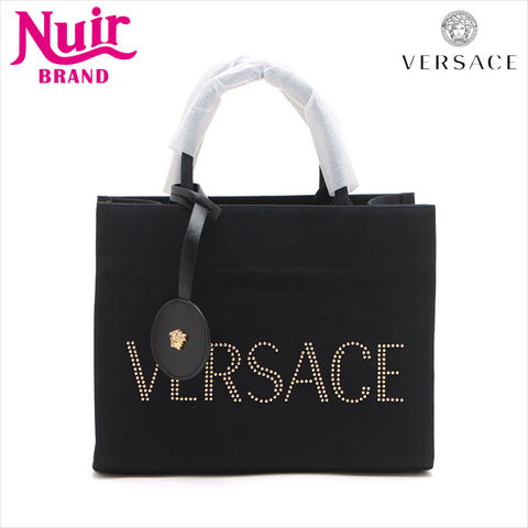 Versace Logo Canvas 2WAY Sac à main noir WS15087