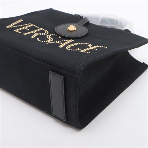 Versace Logo Canvas 2WAY Sac à main noir WS15087