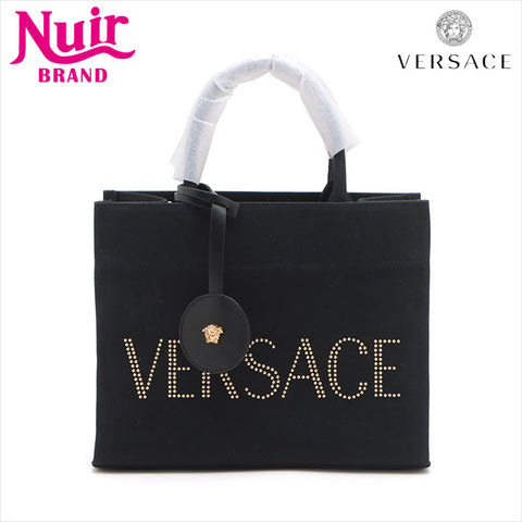 Versace Logo Canvas 2WAY Sac à main noir WS15088